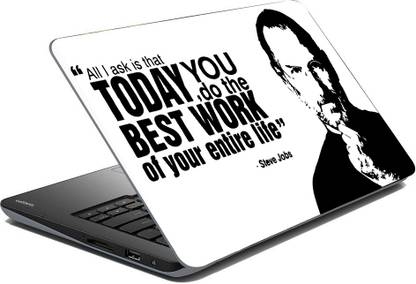 Vprint Steve jobs Vinyl Laptop Skin Compatible for 14 inch