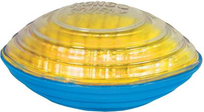 KONG Kong Sqrunch Football Large Rubber Ball For Dog
