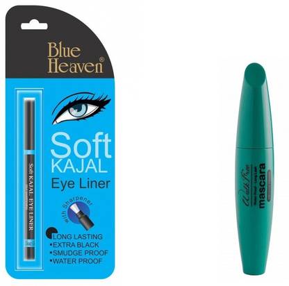 BLUE HEAVEN walk free mascara and soft kajal