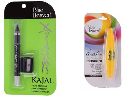 BLUE HEAVEN walk free mascara with expression kajal