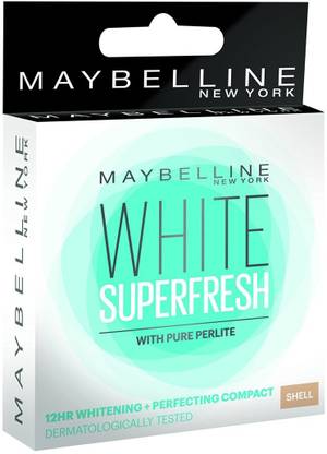 MAYBELLINE NEW YORK Maybelline White Super Fresh Compact - 8 g (Shell) Compact