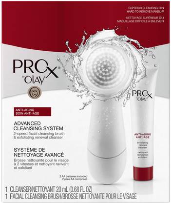 OLAY ProX Advanced Cleansing System with Facial Brush, White