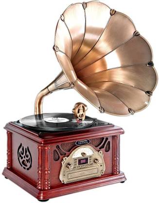 PYLE PTCDCS32BT Retro Vintage Classic Bluetooth Turntable Phonograph Gramophone Record Player, Vinyl-To-MP3 Recording FM Radio