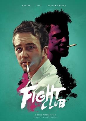 Original Fight Club Movie Poster Paper Print