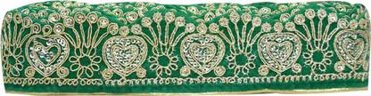 N J Laces Dill Kerry_48 Velvet, Silk Blend Saree Falls