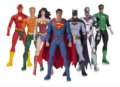DC Collectibles DC Rebirth Justice League 7 Pack Action Figure