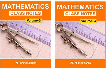 Class Notes For 12th Mathematics (Set Of 2 Volumes) By Career Point Kota