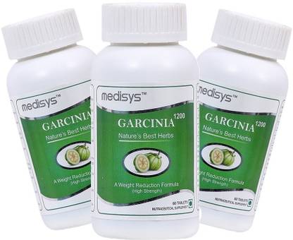 medisys Garcinia 1200mg Weight Reduction Formula (High Strength) Combo Pack (3 bottle)