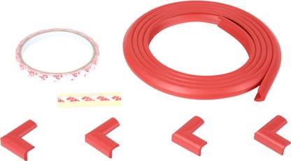 Safe-o-kid Unique, High Density, L-Shaped 2 mtr long Mini 1 Edge Guard with 4 Corner Cushions