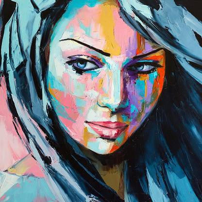 Beautiful Girl Canvas Painting For Home and Décor Canvas Art