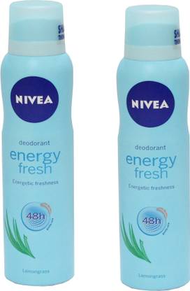 NIVEA Energy Fresh Combo Deodorant Spray  -  For Women