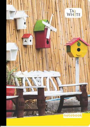 Taj White Taj-White Composition Notebook 24 * 18 cm - Single Line Pg 124 Regular Notebook Single Line 124 Pages