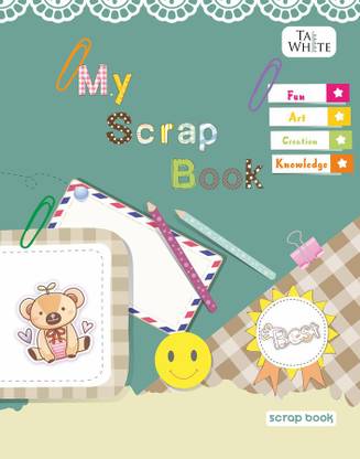 Taj White Taj-White Scrap Book 28 * 22 cm - Colour Pg Interleaf Pg 36 Regular Notebook Colour Pg Interleaf 36 Pages