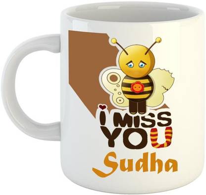Dream Web Miss you Sudha Ceramic Coffee Mug