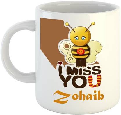 Dream Web Miss you Zohaib Ceramic Coffee Mug