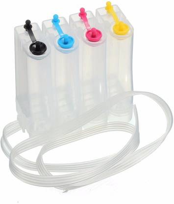 Dubaria CISS Ink Tank Kit Universal For HP DeskJet 1402. 1410, 3920, 3940, D1360, D1460, D1550, D1560, D2360, D2460 Printers Black + Tri Color Combo Pack Ink Cartridge