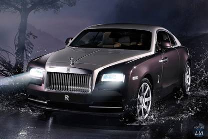 Rolls Royce Wraith car poster Paper Print