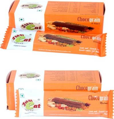 Just eat Snack on the go... Chocograin Elaichi and Nutmeg(Each pack of 4 bar) Energy Bars