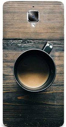 QRIOH Back Cover for OnePlus 3 Coffee Cup On Wooden Table Plastic case for 3