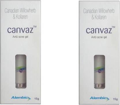 Alembic Canvaz Anti Acne Gel (Pack of 2 - 15gm each)