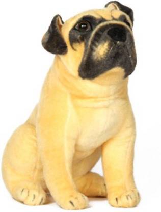 CraftSmith Soft Toy Stuffed Pug Sitting Dog  - 32 cm