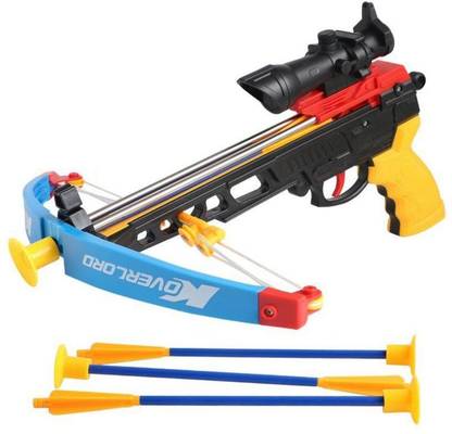 HALO NATION Mini 2.5 Ft Crossbow Toy With Safe Suction Dart Arrows Bows & Arrows