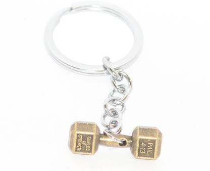 Aura Gym Dumbbells Key Chain