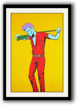 Artifa Serial Killer Funny Clipart framed wall painting Canvas 14 inch x 10 inch Painting