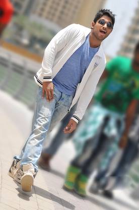 allu arjun walking poster Paper Print