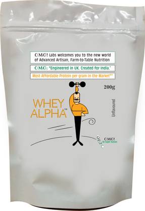OMG Labs OMG LABS 100% Organic Grass-fed WHEY ALPHA - 85% Protein (Unsweetened Hydrolysed Whey) 200g Whey Protein