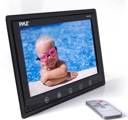 PYLE PHR105B 10-Inch LCD Hi-Resolution Display Monitor with Detachable Shroud Housing Bracket, RCA Connectors, Easy Touch Button Controls, for Custom Applications & Installations (Black) 10 inch DVD Player