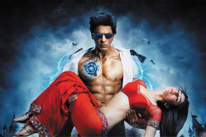 RadhaKripa sharukh khan ra one kareena kapoor Poster Paper Print