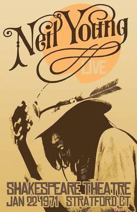 RadhaKripa neil young Poster Paper Print