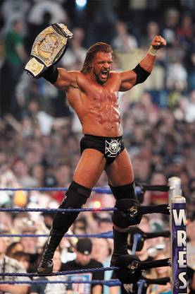 BikriKendra HHH triple H Poster Paper Print