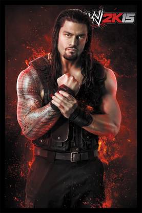 WWE 2K15 roman reigns Paper Print