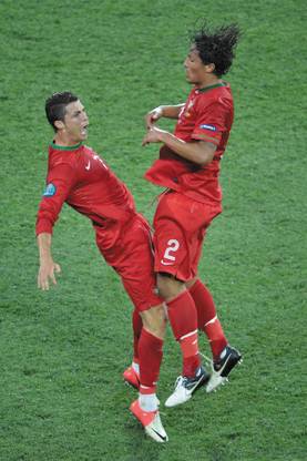 bruno alves cristiano ronaldo Paper Print