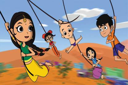 Wall1ders CHOTI ANANDI SWING Poster (12x18) Paper Print 300 GSM Paper Print