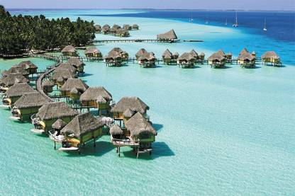 tropical beach Paper Print