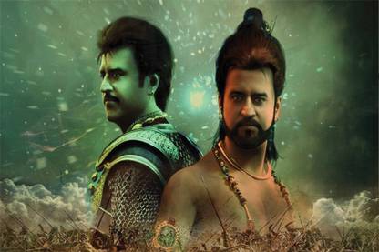 RadhaKripa rajinikanth kochadaiyaan Poster Paper Print