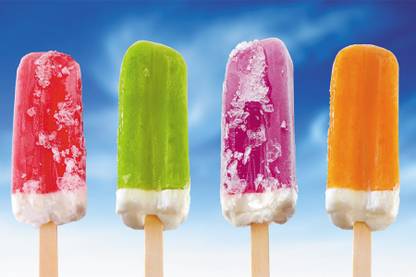 BikriKendra colourfull ice cream Poster Paper Print