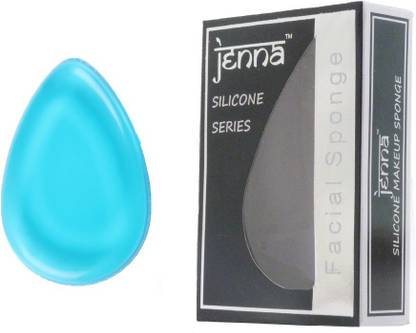 Jenna Silicone Makeup Sponge - Beauty Sponge for Makeup, Concealer and Foundation – Make Up Applicator for Cosmetic Blending (Indigo Drop)