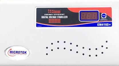 मिक्रोटेक EM4160+ VOLTAGE STABILIZER वोल्टेज स्टेबलाइजर (1.5 टन तक वाले AC के लिए)