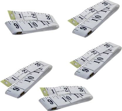 CROWN White Sewing Measuring Ruler Extra Heavy Pcs 5 Measurement Tape