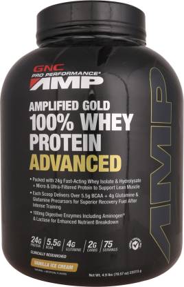 GNC AMP Amplified Gold 100% Whey Protein
