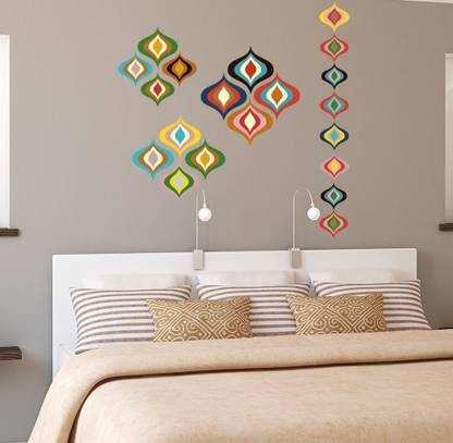 Newway Decaals 60 cm New Way Decals-Wall Sticker (9675) ''Multicoolor Design'' Removable Sticker