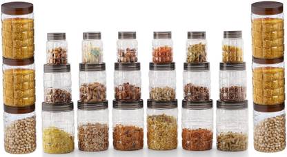 Steelo Plastic Grocery Container  - 200 ml, 1500 ml, 900 ml, 600 ml