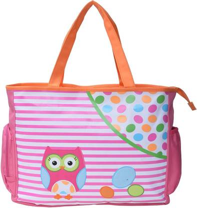 Baby Bucket Owl print Mother Bag Backpack Diaper Bag