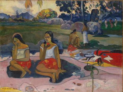 PosterMart Paul Gauguin - Nave Nave Moe Sacred Spring Canvas 8 inch x 10 inch Painting