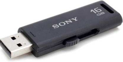SONY USM16GR/B 16 GB Pen Drive Compatible with Netbook, Desktop Computer, Television, Laptop USB 1.1 Plastic Case