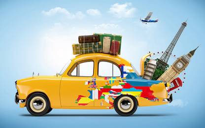 Travel Around The World ON GOOD QUALITY HD QUALITY WALLPAPER POSTER Fine Art Print